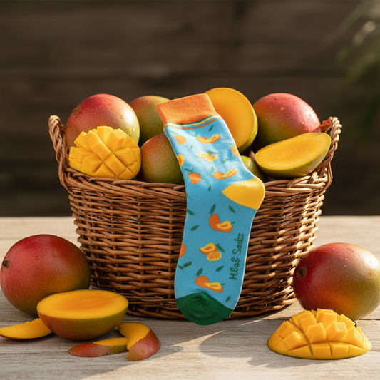Halal Socks Mango Socks in Basket