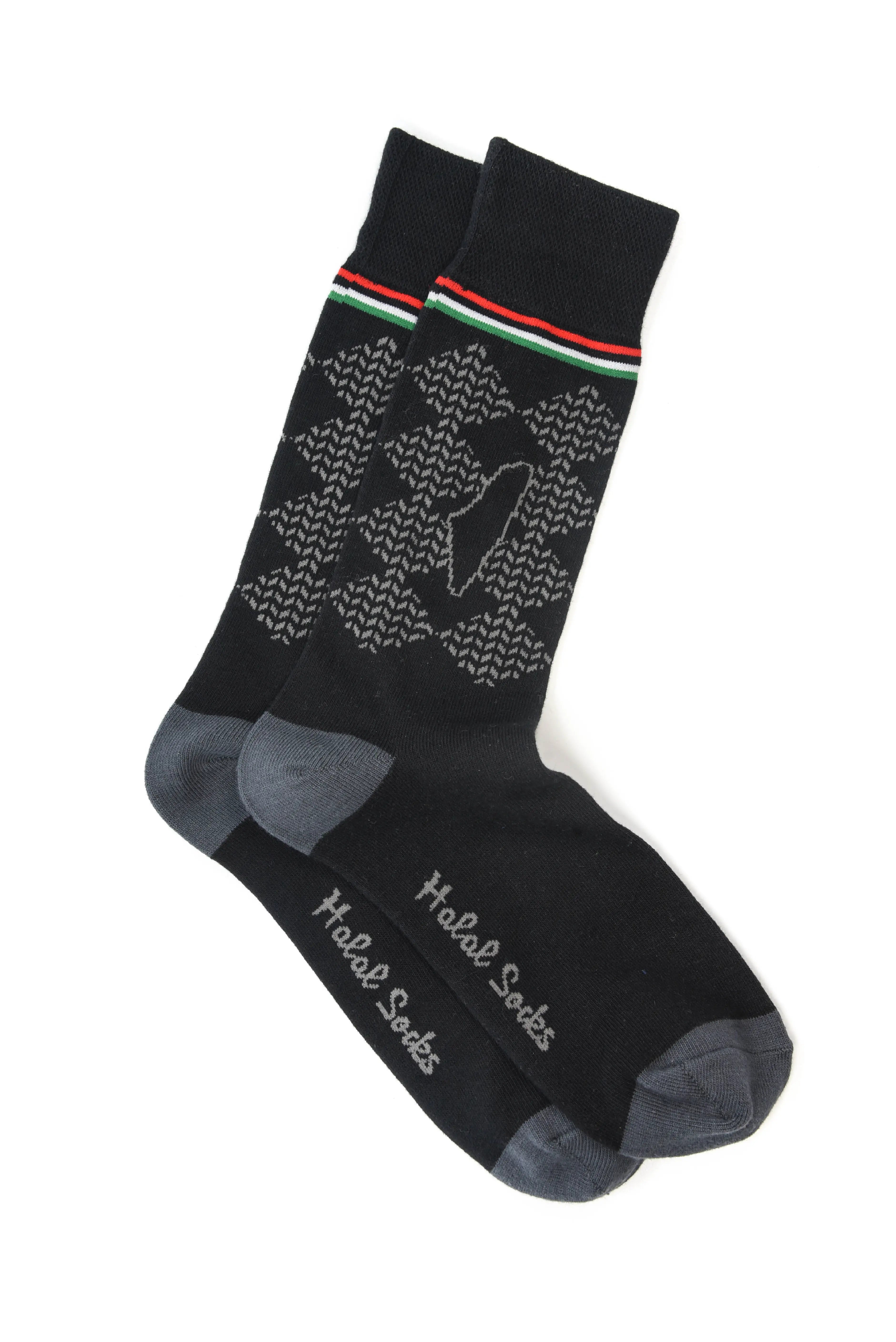 Palestine Argyle – Halal Socks